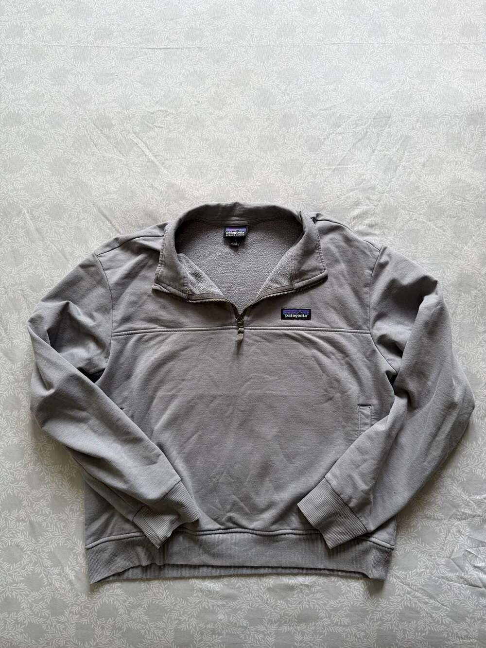 Patagonia Women's Ahnya 1/4 Zip Pullover Sweatshirt - Noble Grey